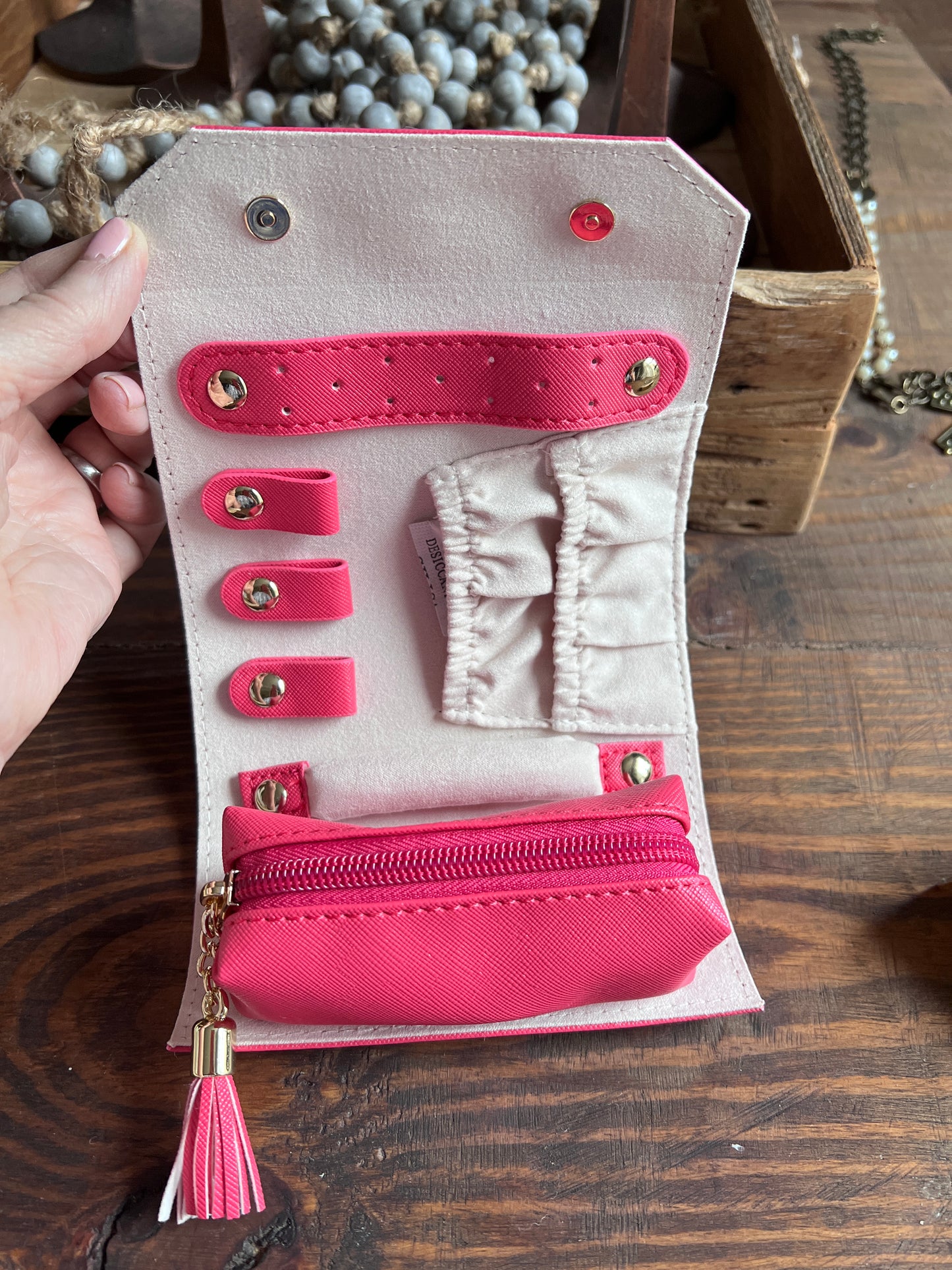 Travel Jewelry Roll 2 Color Options