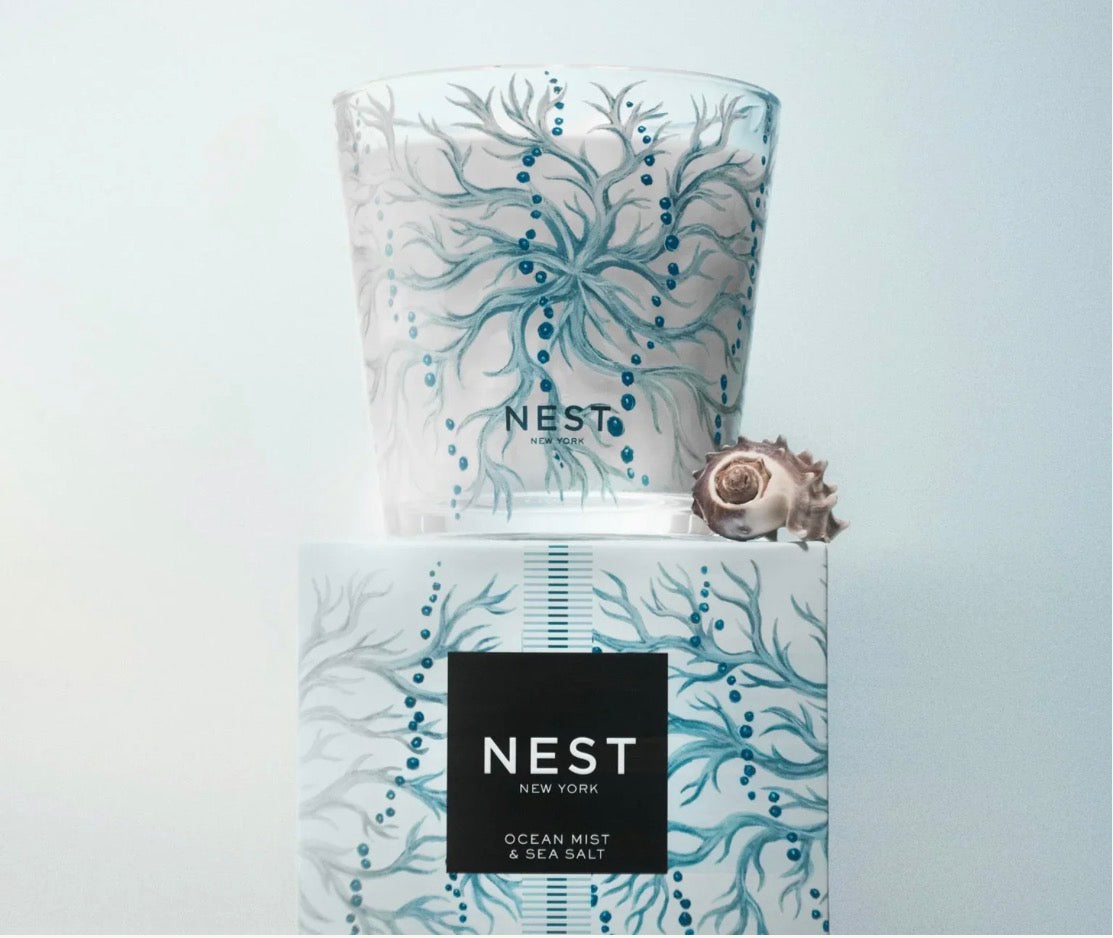 NEST Ocean Mist & Sea Salt Decorative 3-Wick Candle