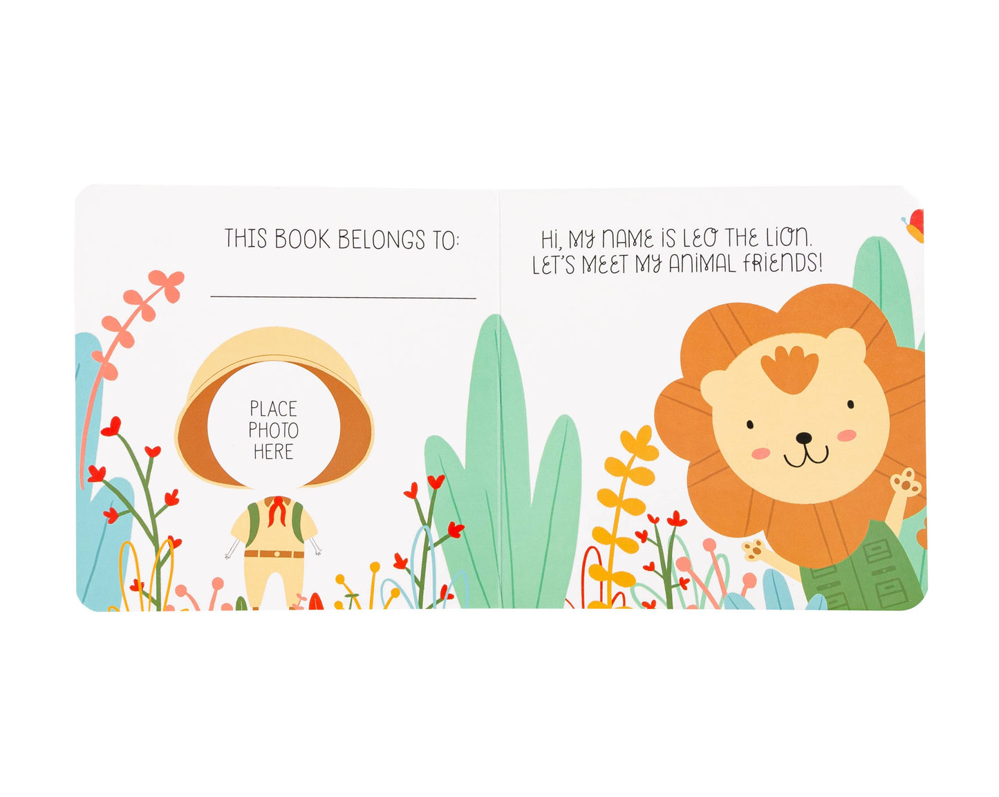 Lion Stuffed Animal Toy and Board Book Gift Set