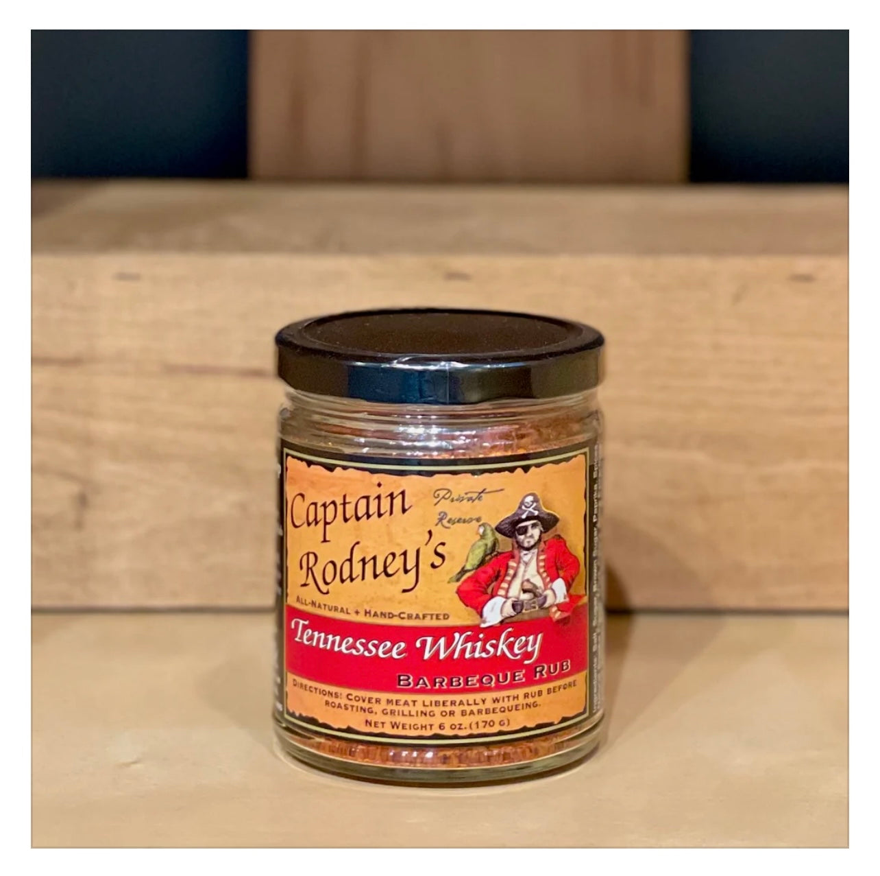 Captain Rodney's Tennessee Whiskey BBQ Rub - 6 oz