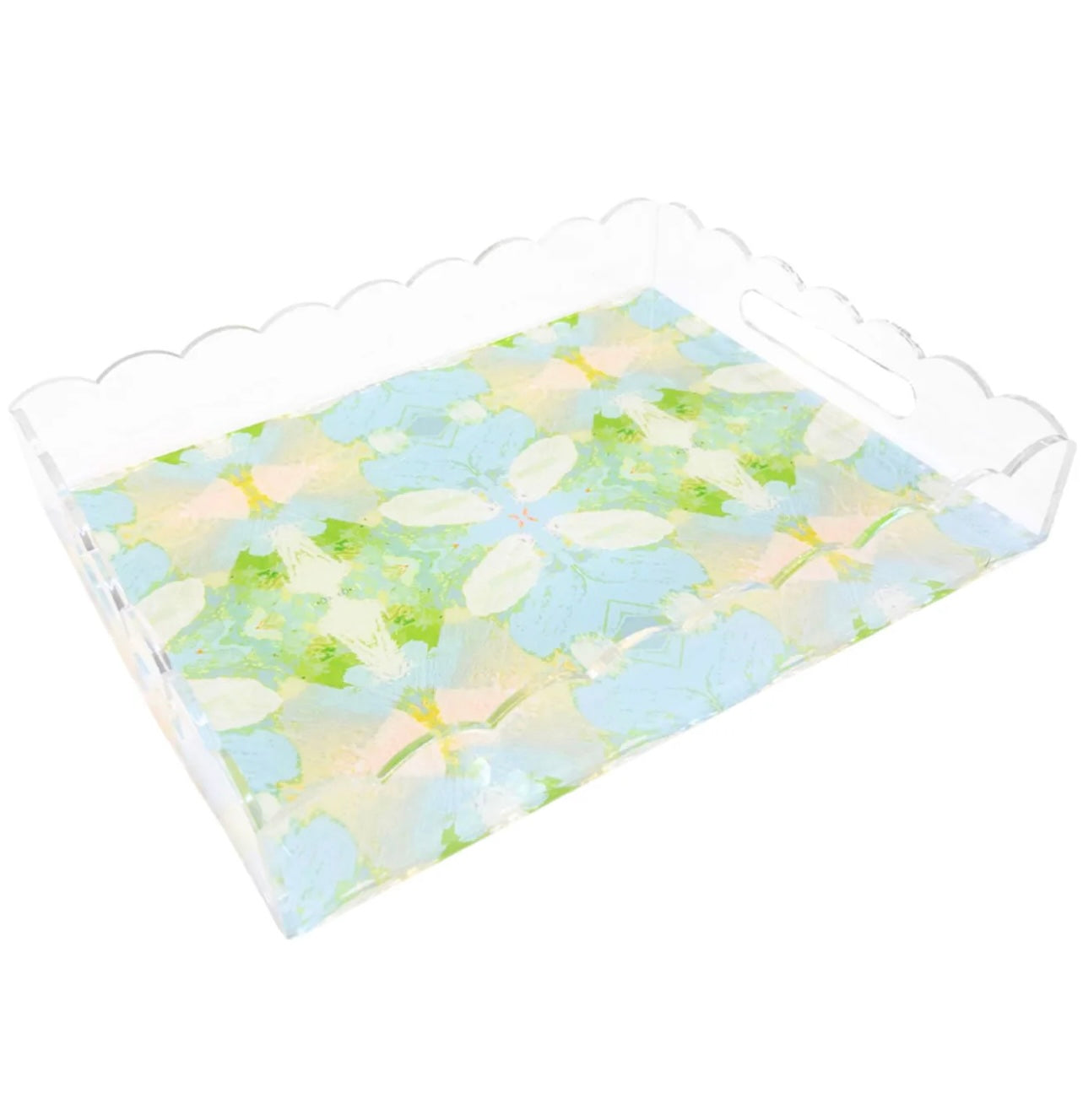 Laura Park Elephant Walk Large Scalloped Tray 