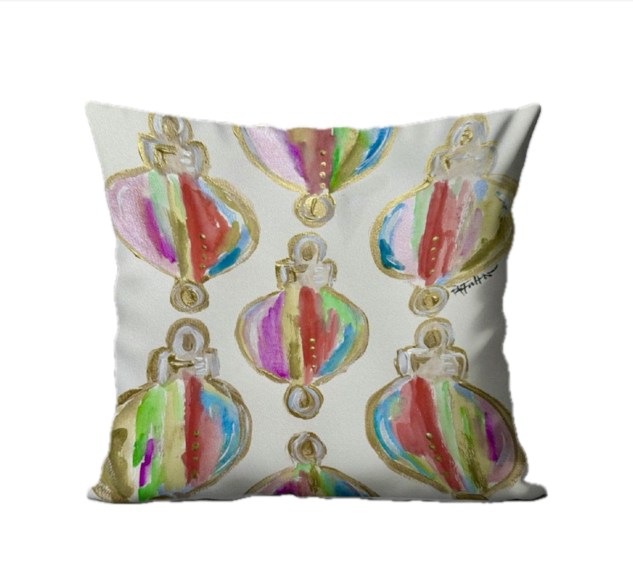 Bridgett's Colorful Ornament Pattern Pillow