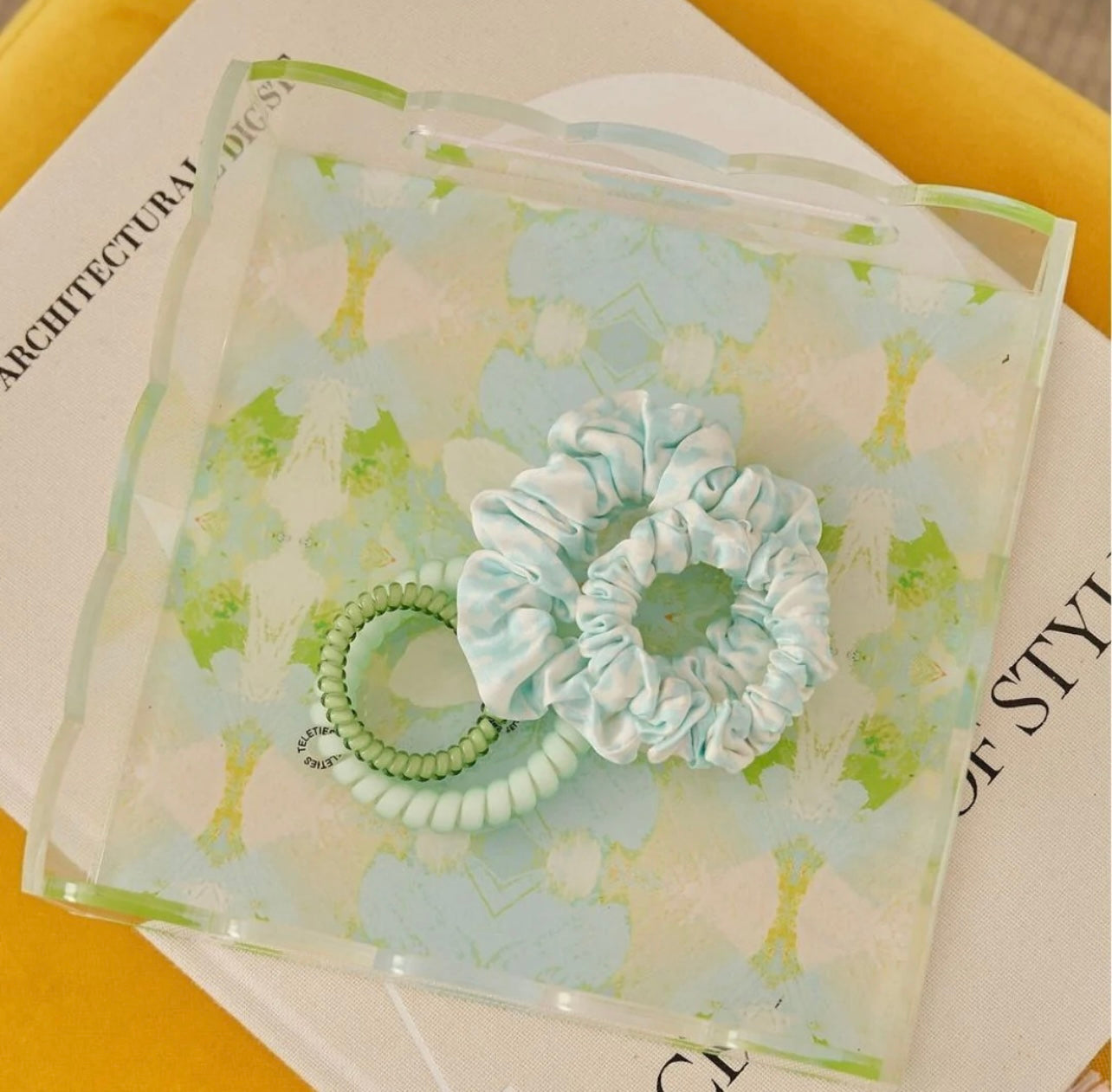 Laura Park Elephant Walk Small Scalloped Tray