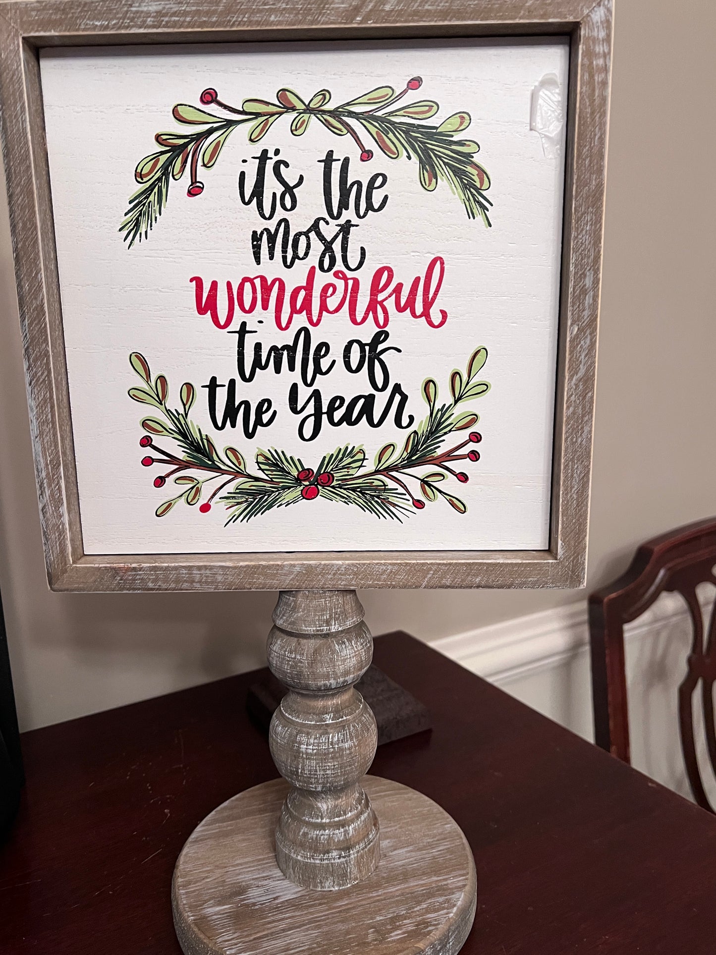 Reversible Holiday Sign