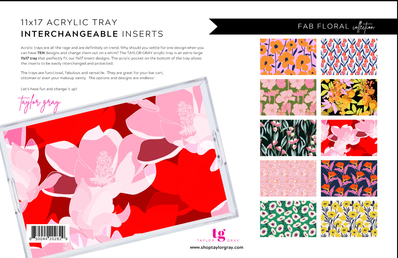 Tray Inserts for 11 x 17 tray (Insert only, Tray sold separately)