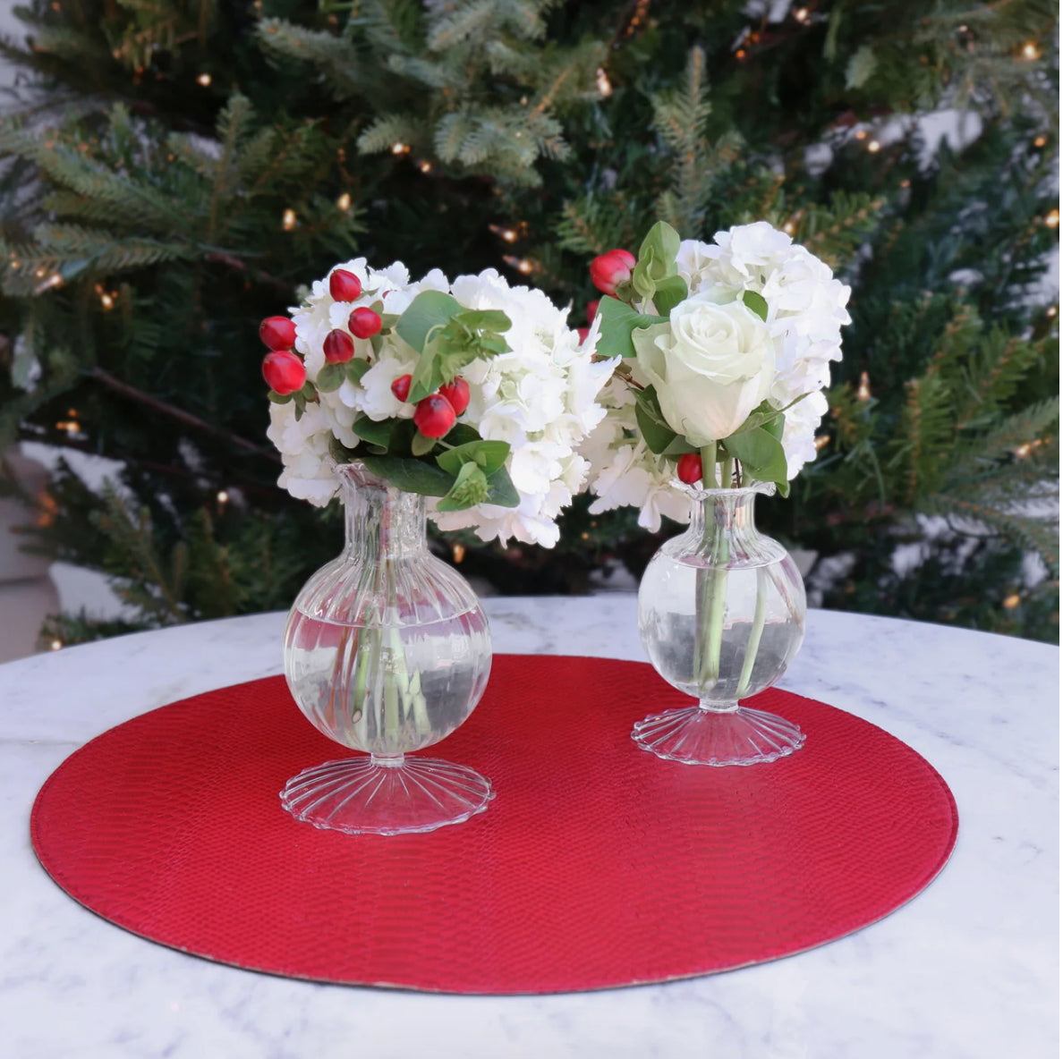 GLASS Cambridge Louise 5" Bud Vase Set of 2 (Clear)