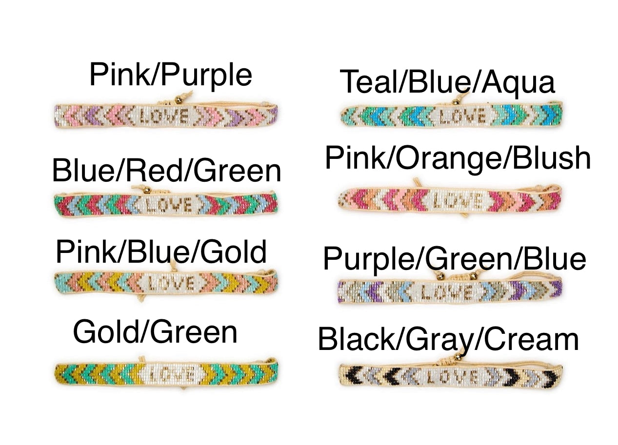 Love Beaded Bracelet