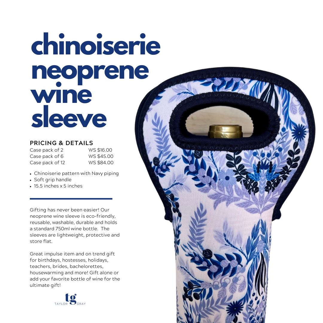 The Chinoiserie Wine Sleeve | shoptaylorgray