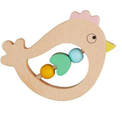 Wooden Teether Rattle