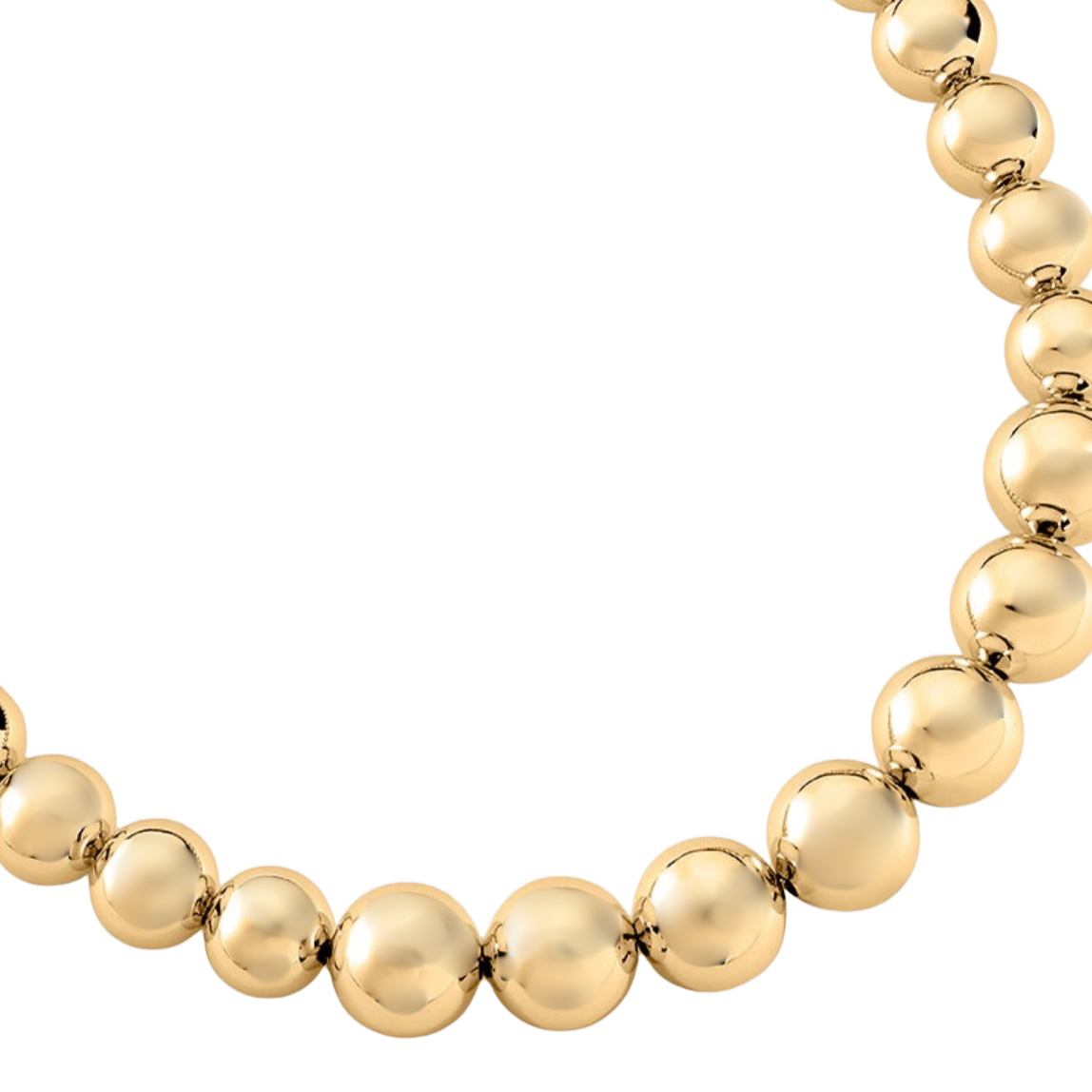 Elysian - Bead Choker Necklace- Steel 14K-Waterproof