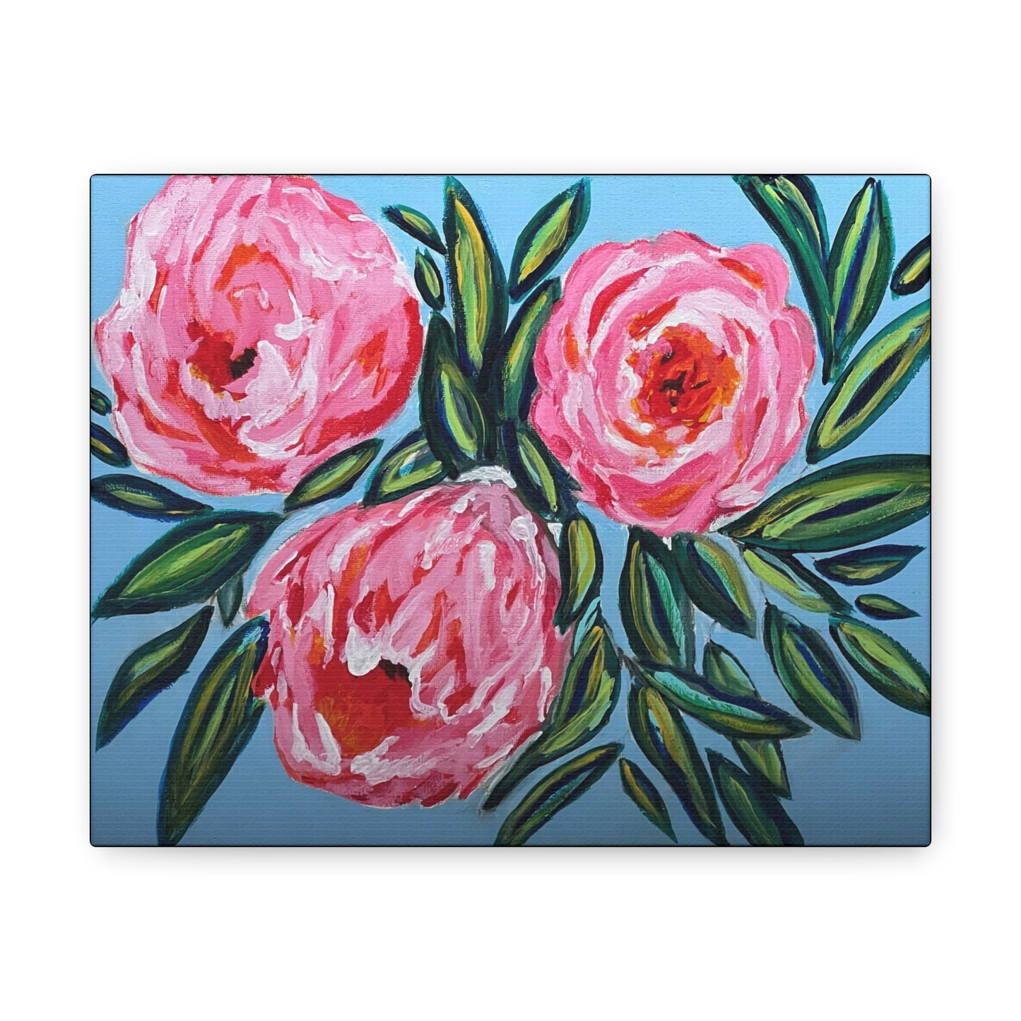 8 x 10 Canvas Gallery Wrap Flowers