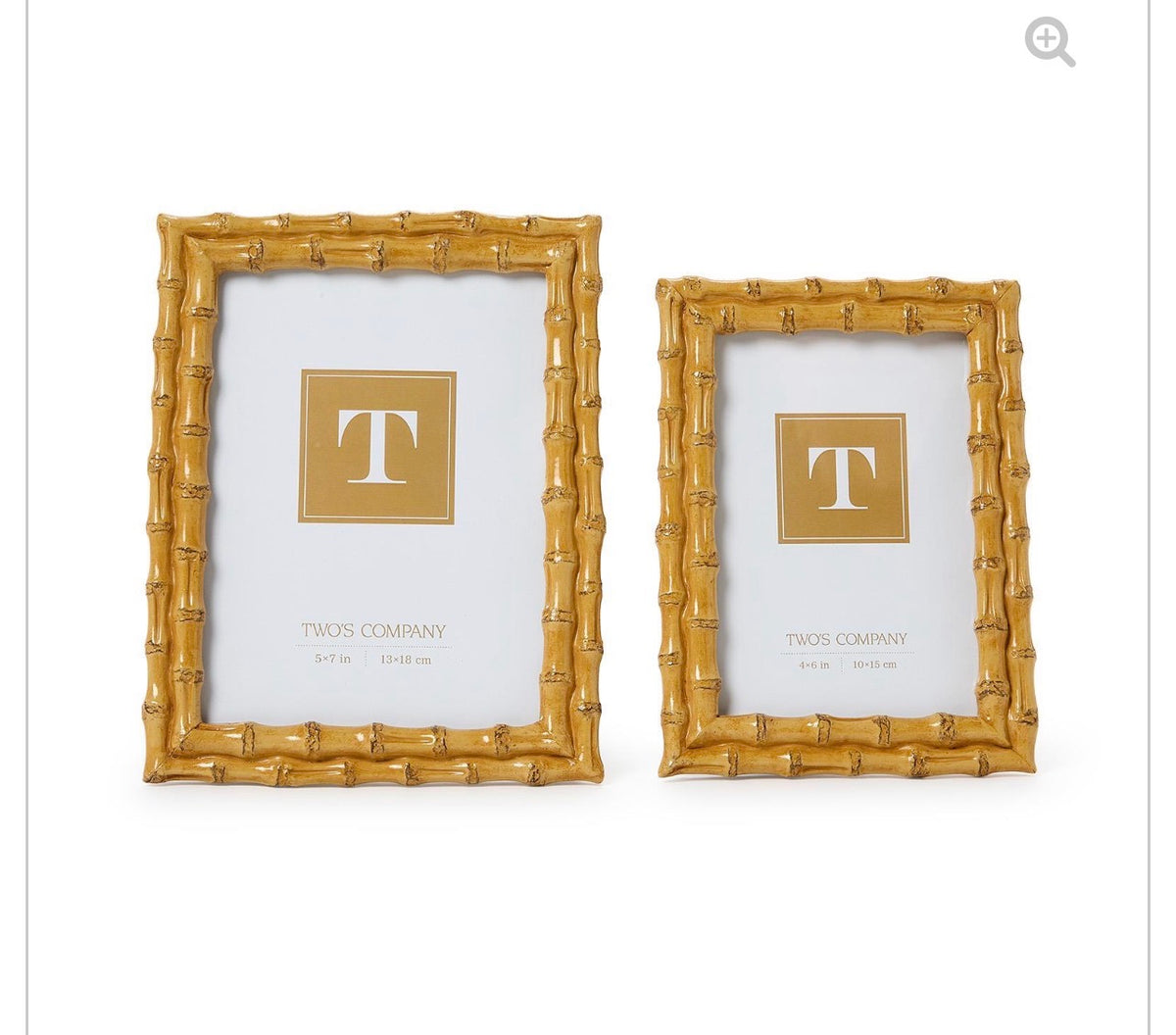 Blonde Faux Bamboo Frames