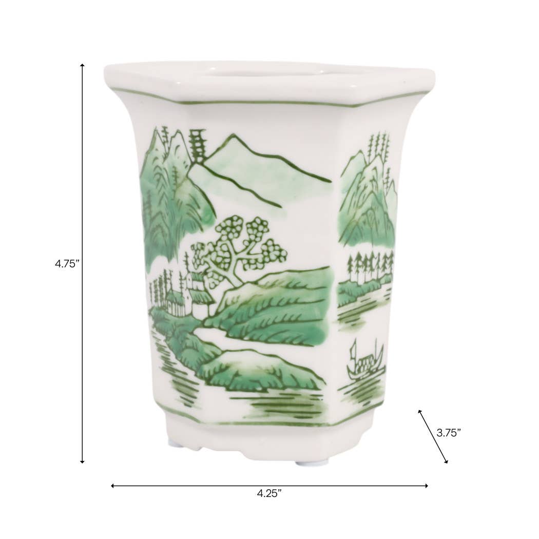 Scented Candle - Sage & Eucalyptus Soy Wax Green Ceramic,6Oz