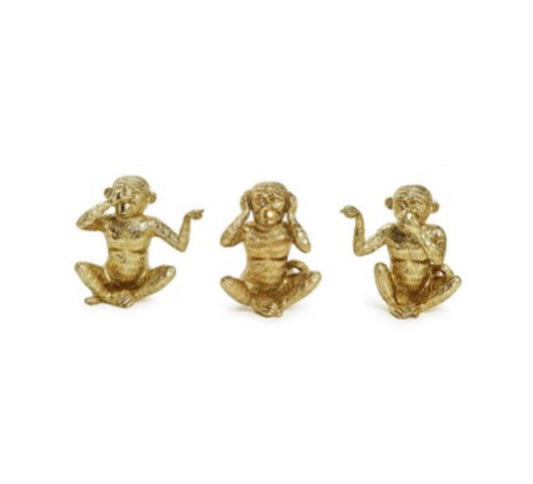 S/3 Hear No Evil, See No Evil, Speak No Evil Monkeys