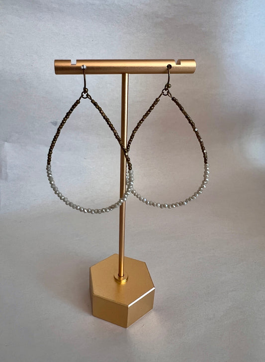 Bronze and Silver Earrings