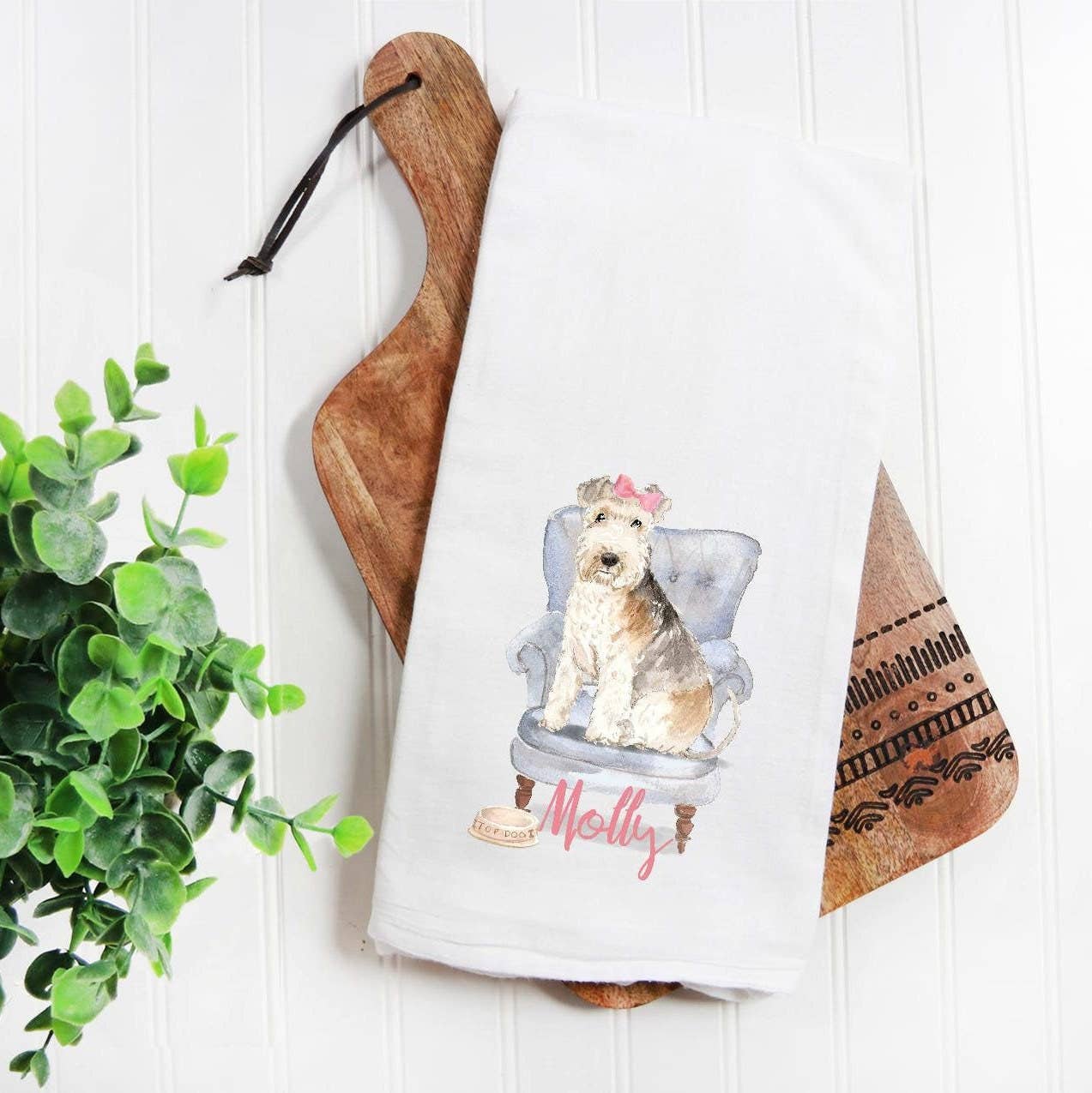 Personalized Dog Breed Tea Towel