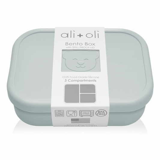 Ali+Oli Leakproof Silicone Bento Box (Blue) Back to School