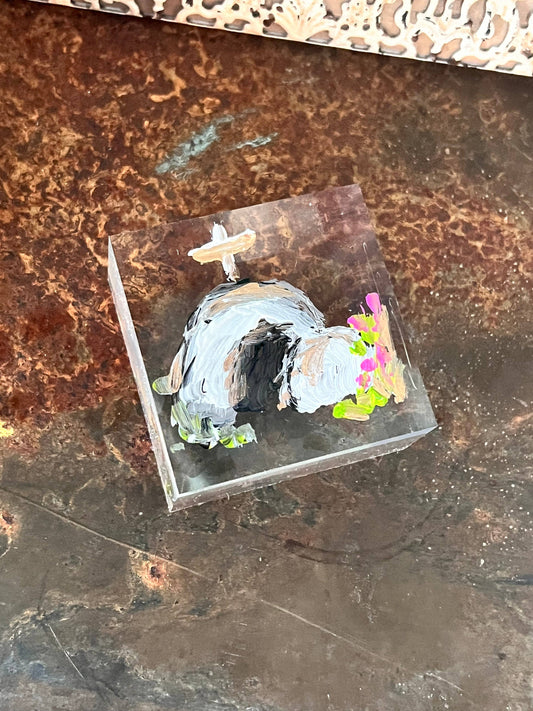Empty Tomb Lucite Block