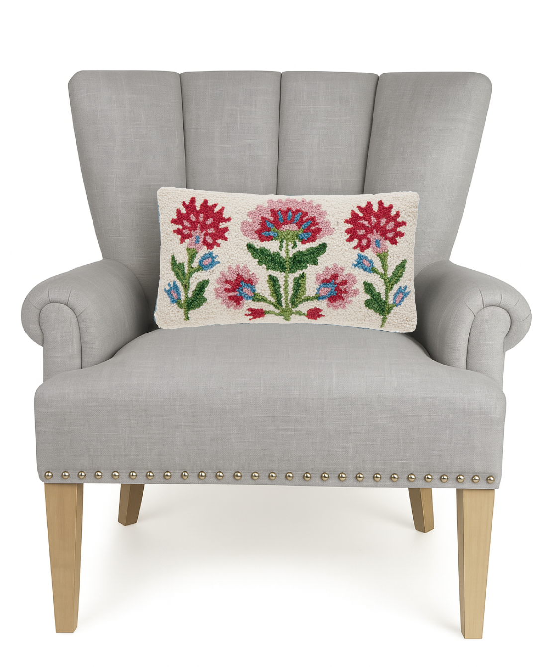 Mughal Floral Oblong Hook Pillow