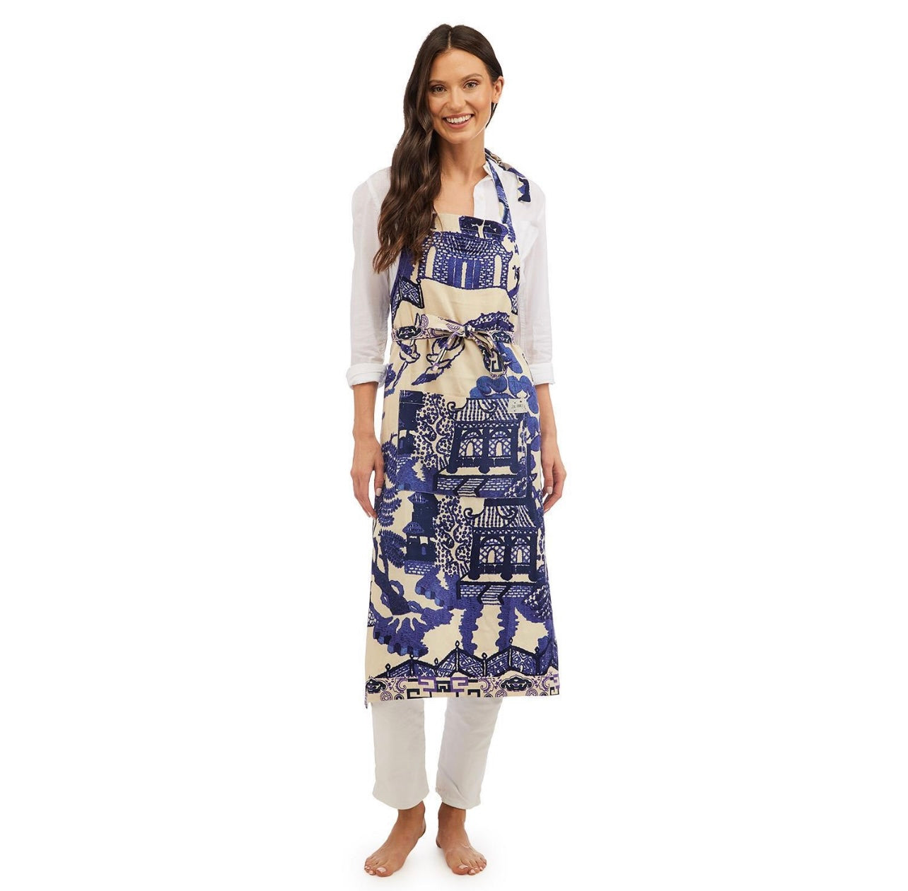 Giant Willow Blue Apron - Cotton