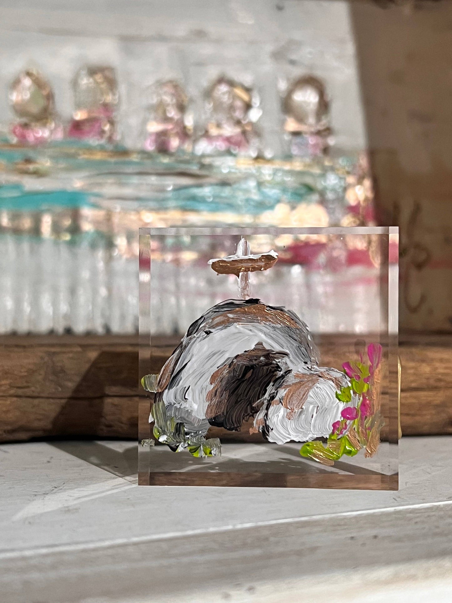 Empty Tomb Lucite Block