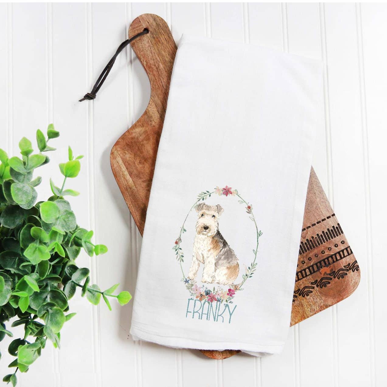 Personalized Dog Breed Tea Towel