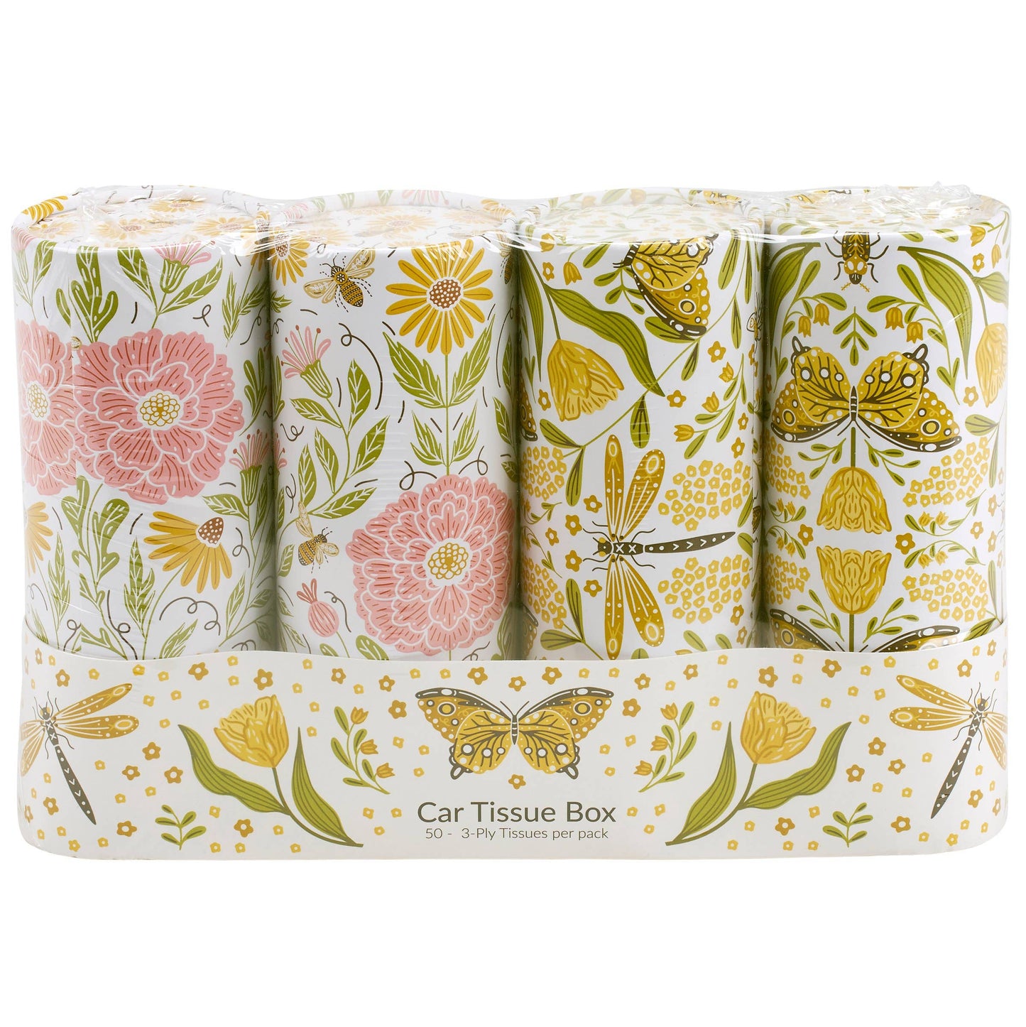 Dragonfly Folk Art Tissue Box Set