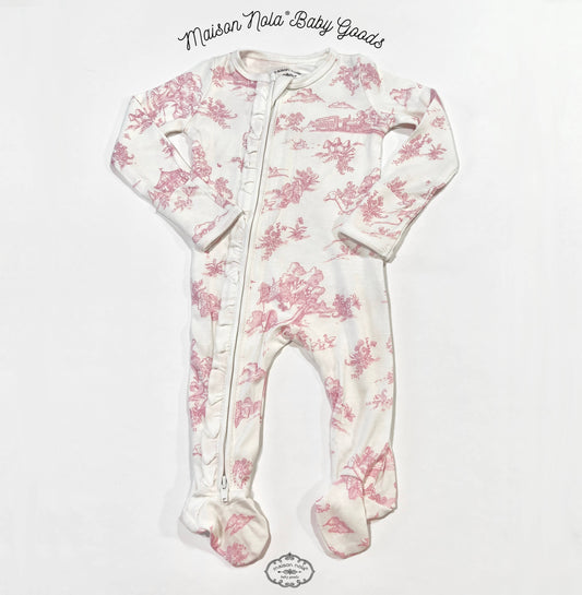 Storyland Toile zipper footie