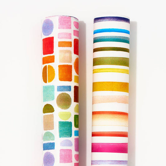 Rainbow Palette Stone Dual Wrapping Paper