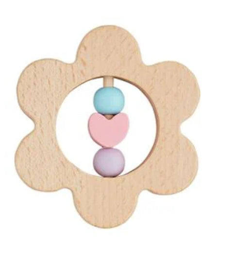 Wooden Teether Rattle