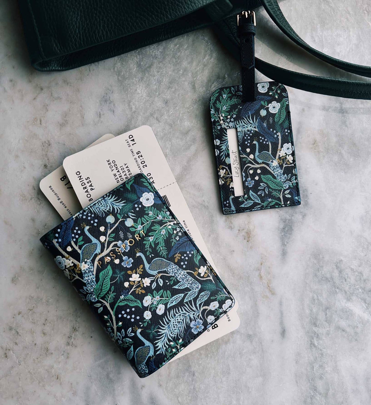 Peacock Passport Holder