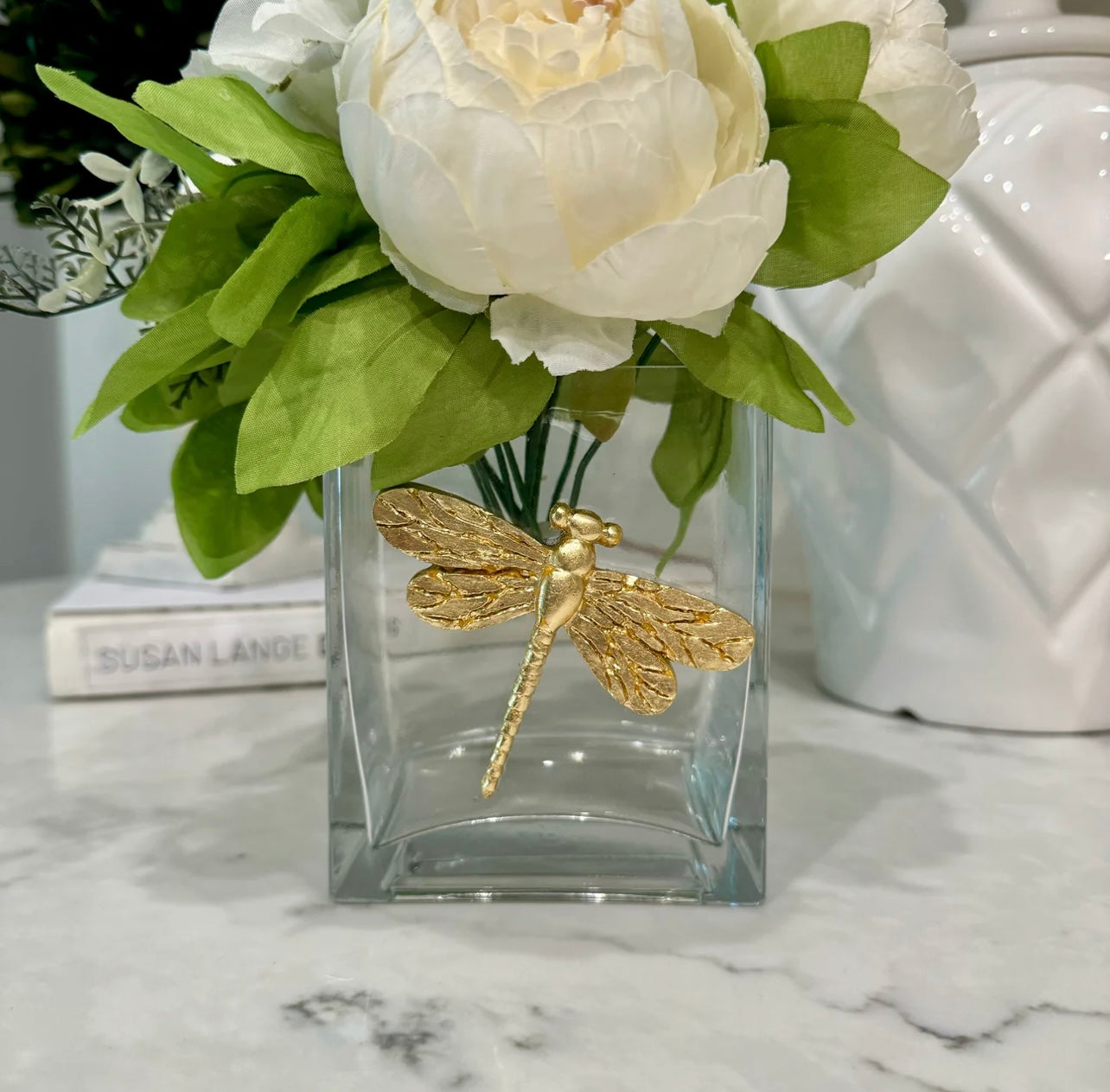 Gilded with Gold Rectangle Vase