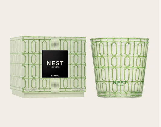 NEST Bamboo Decorative 3-Wick Candle