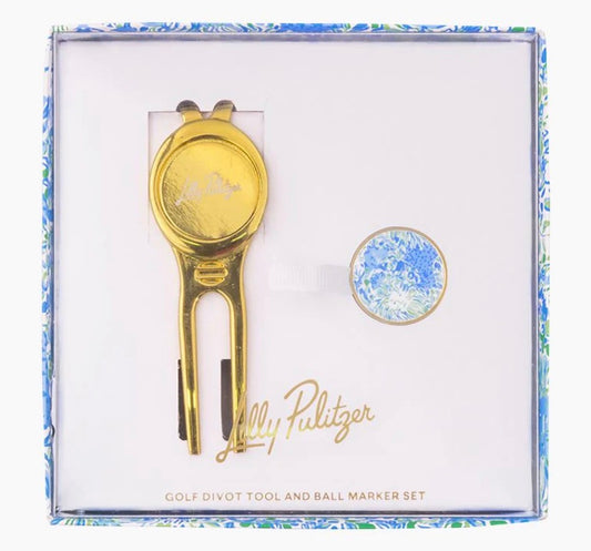 Golf Divot Tool / Ball Marker Set, Dandy Lions