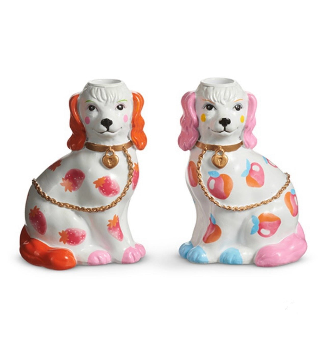 Pair of Dog Candle Holders