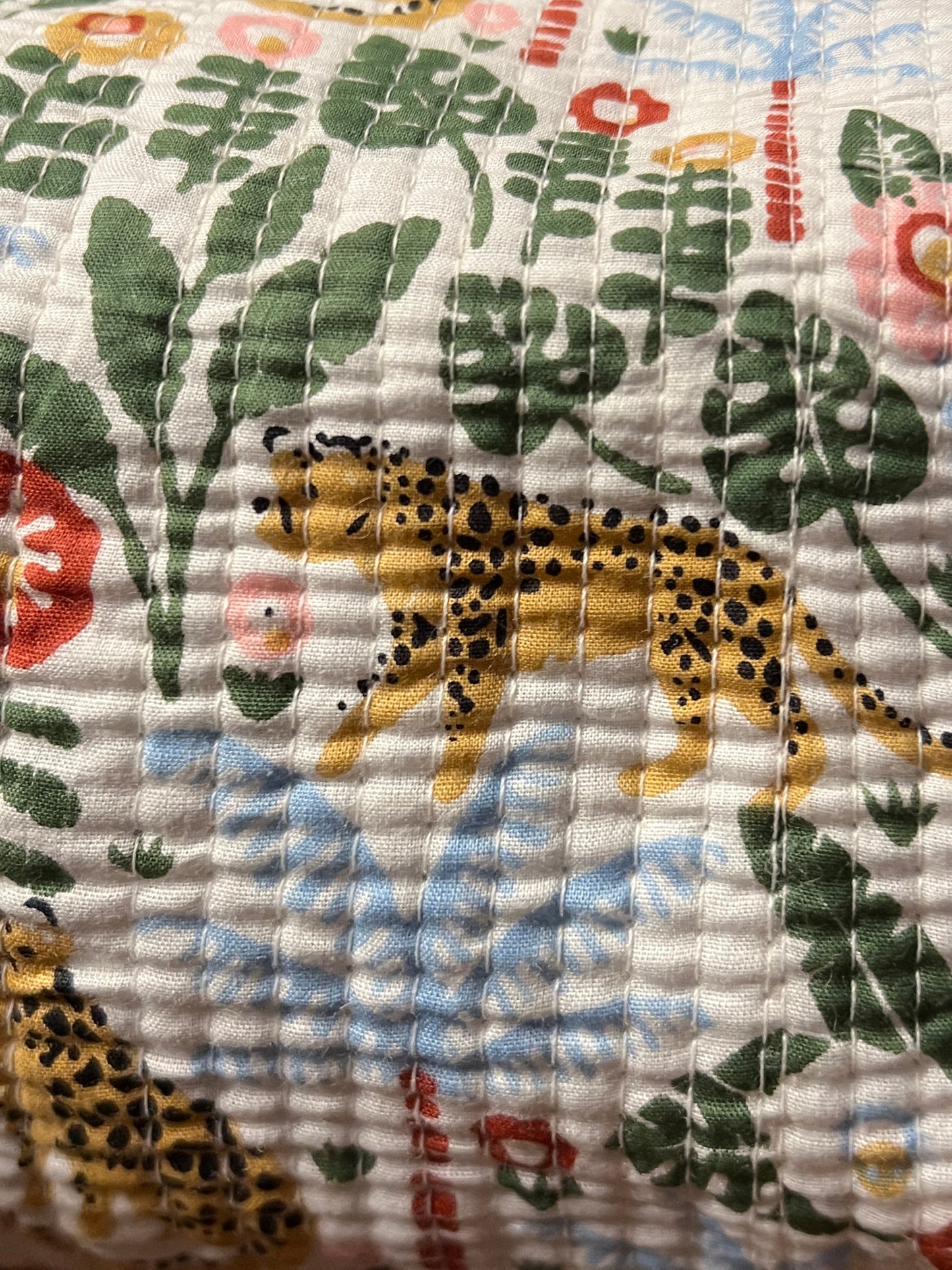 Quilted Cotton Cosmetic Bags Set of 3