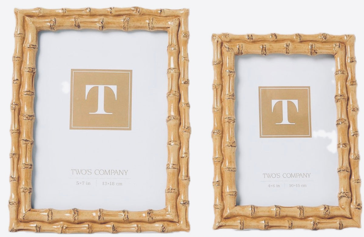 Blonde Faux Bamboo Frames