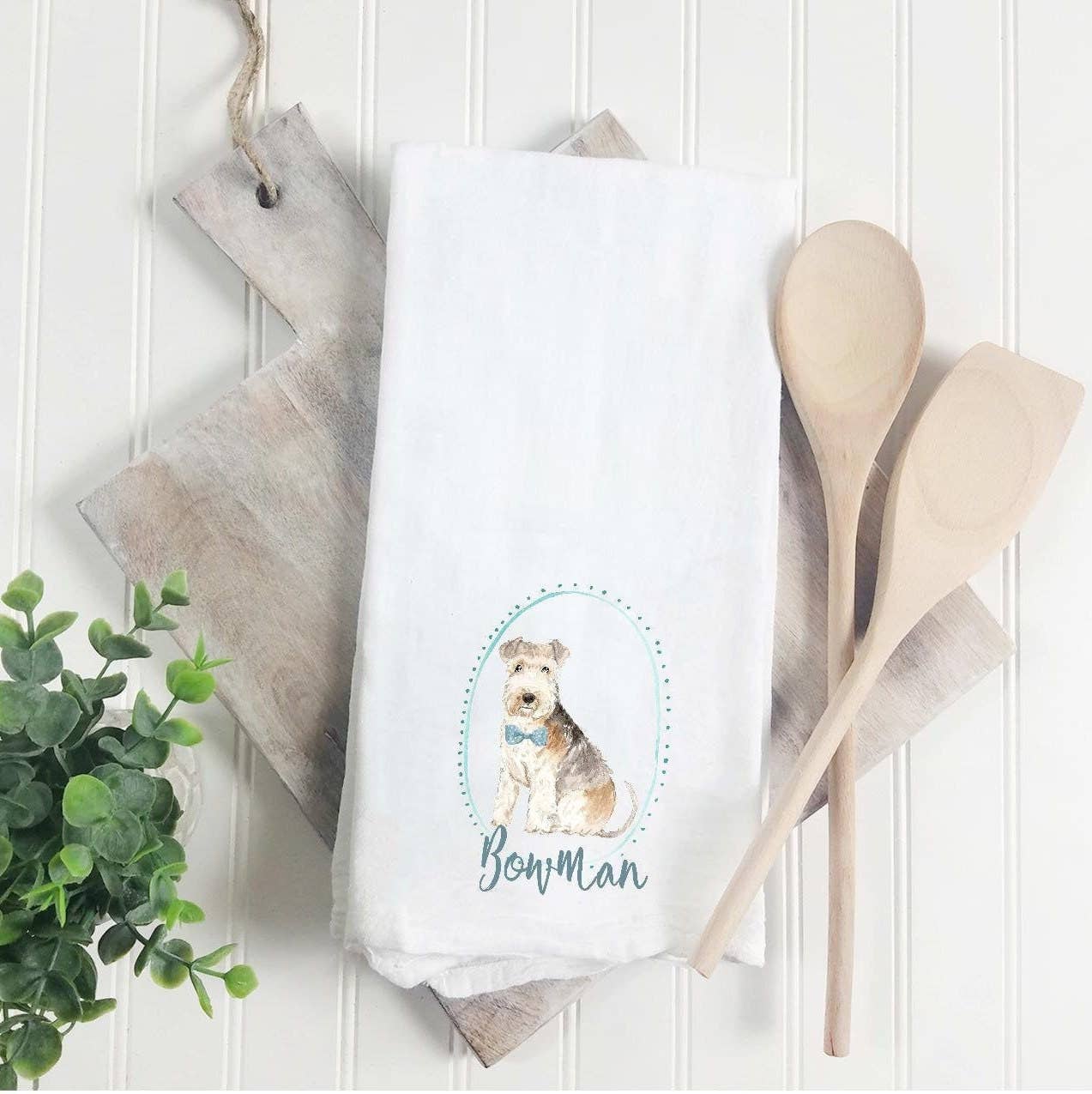 Personalized Dog Breed Tea Towel