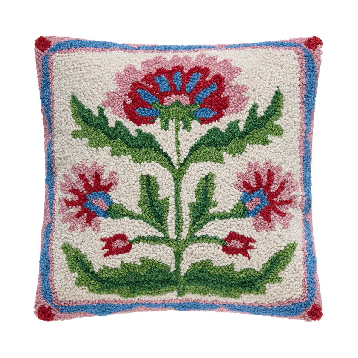 Mughal Floral Square Hook Pillow